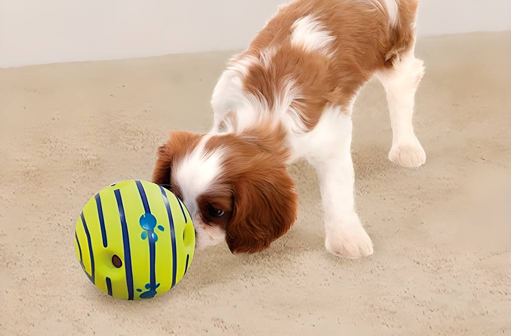 Wobble Wag Giggle Ball, Interactive Dog Toy, Fun Giggle Sounds, As Seen On TV green Medium