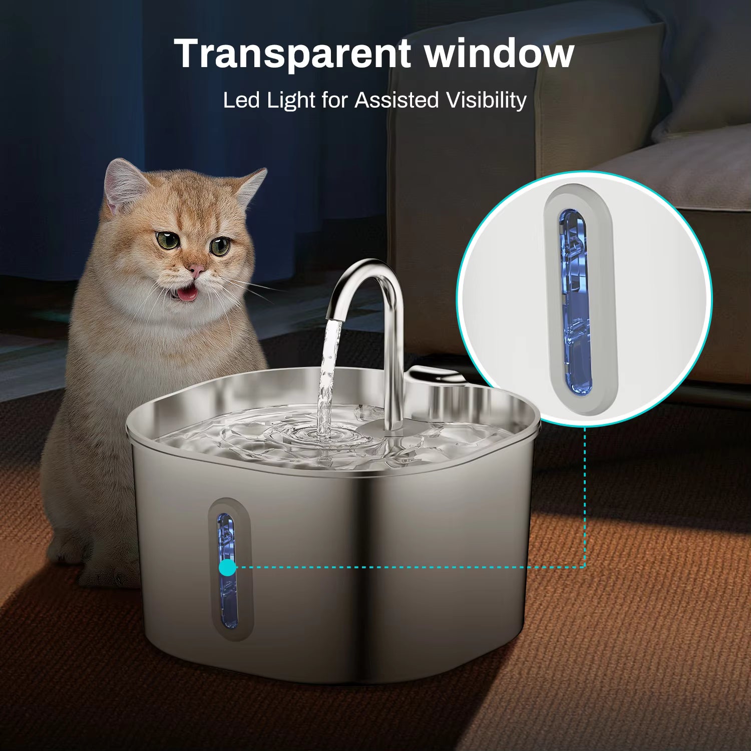 Automatic water fountain for Cat and Dog
